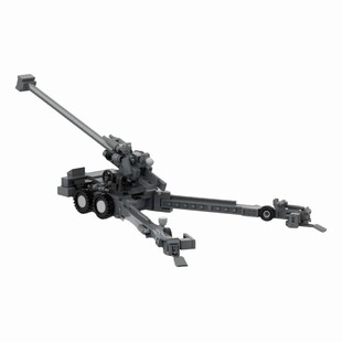 【高砖零件】新加坡FH-2000牵引式榴弹炮MOC-240028拼装积木玩具