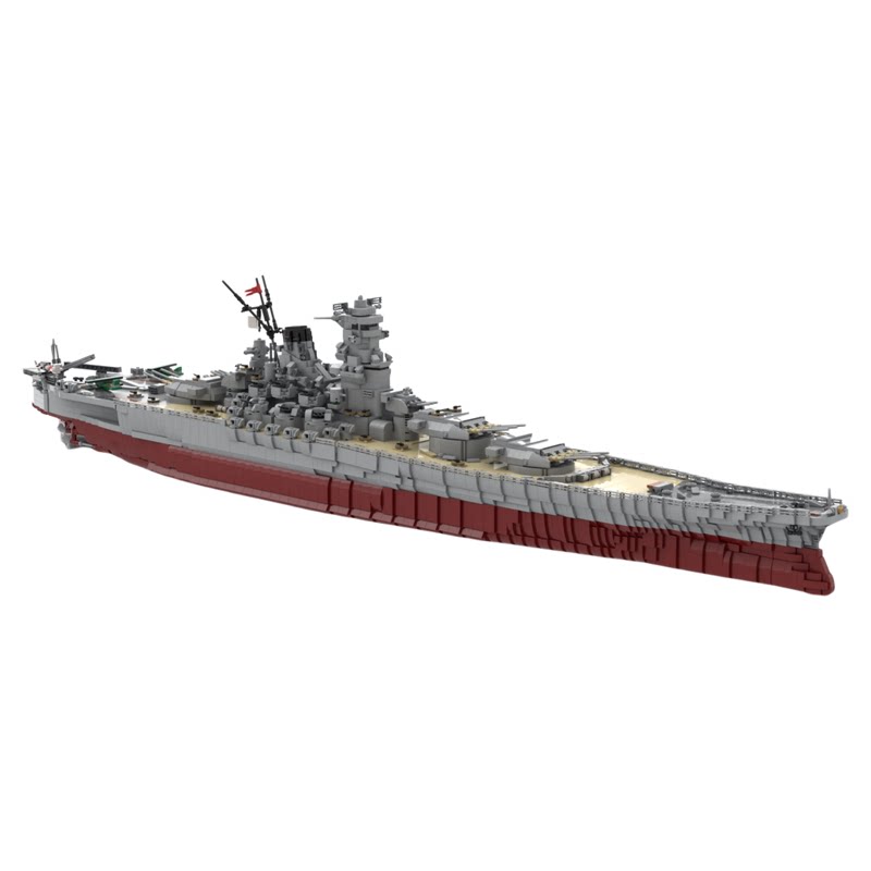 【高砖零件】1:200战列舰战舰战船军事模型MOC-37260拼装积木玩具