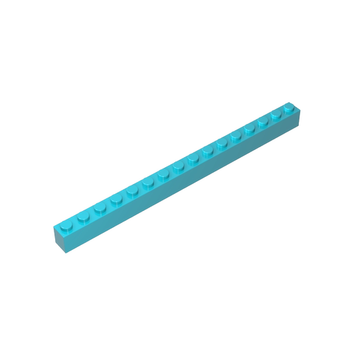 高砖零件积木GDS-539配件1x16砖基础砖兼容2465小颗粒MOC拼插散件