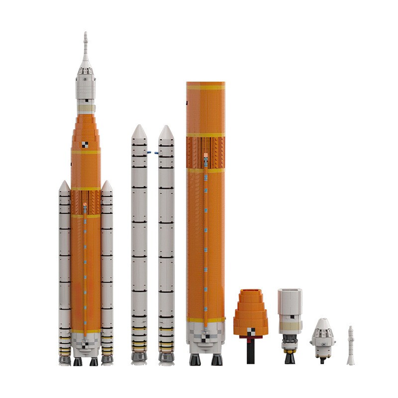 【高砖零件】NASA阿尔忒弥斯太空发射系统运载火箭拼装积木玩具