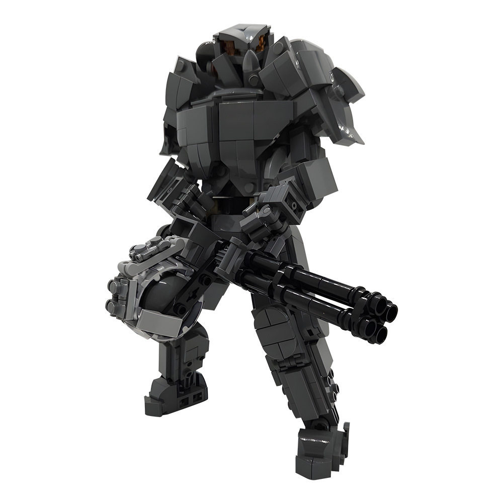 【高砖零件】游戏辐射X-01动力装甲模型MOC-183481拼装积木玩具
