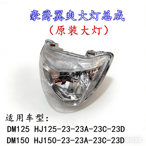 适用豪爵翼爽原装大灯总成