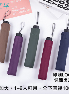 天堂伞33642E碰男女通用钢骨八骨加大商务三折伞 可印刷