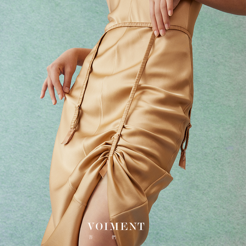 VOIMENT吊袜带真丝性感