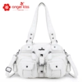 3 White Double Pockets