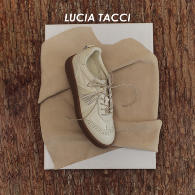 LUCIATACCI雕花拼接复古德训鞋