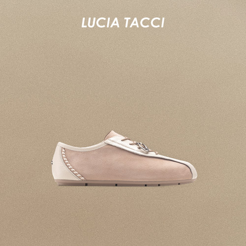 LUCIATACCI极简风休闲薄底德训鞋
