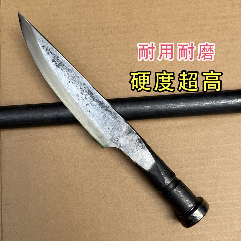 李麻子销子钢剔骨分割刀手工锻打割肉杀猪放血超快锋利小尖刀