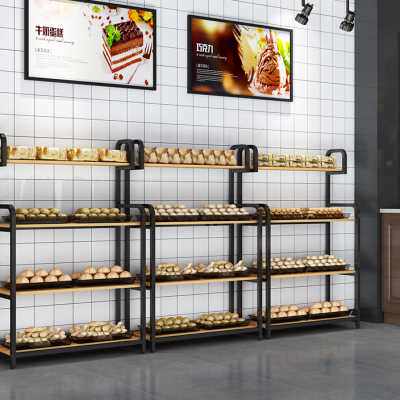 面包柜面包展示柜边柜陈列柜蛋糕糕点多层面包架子超市货架展示架