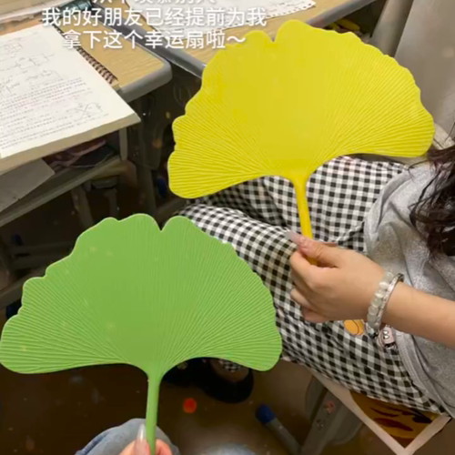 我的扇子是银杏叶的哎