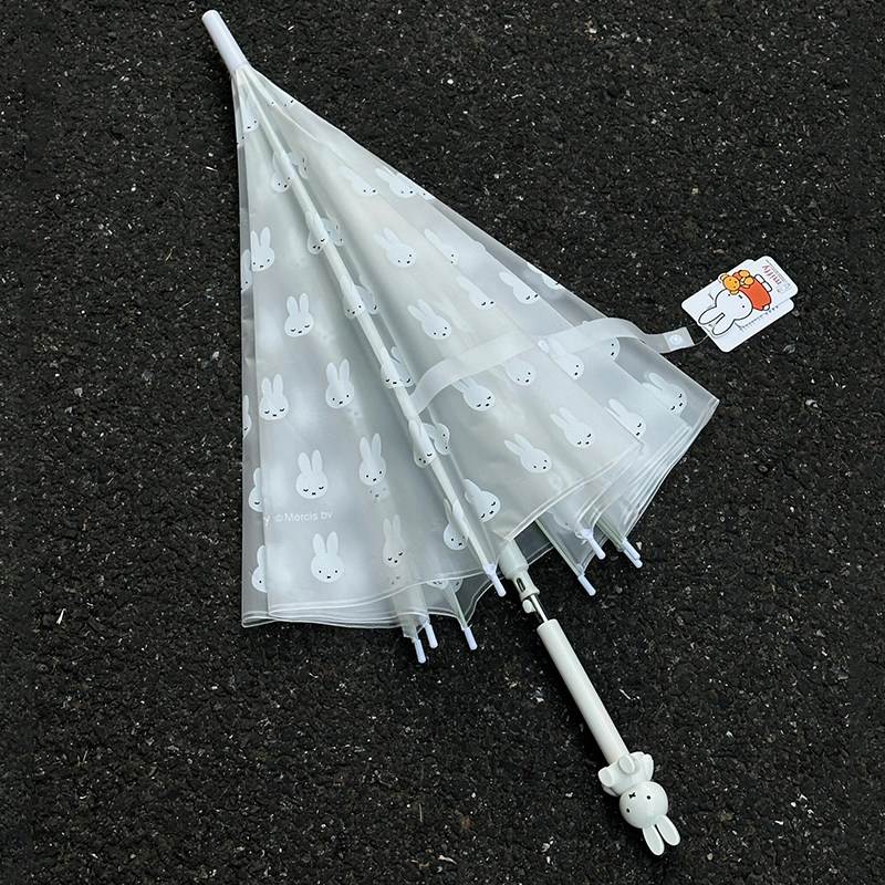 米菲兔透明长柄雨伞加厚加固图片