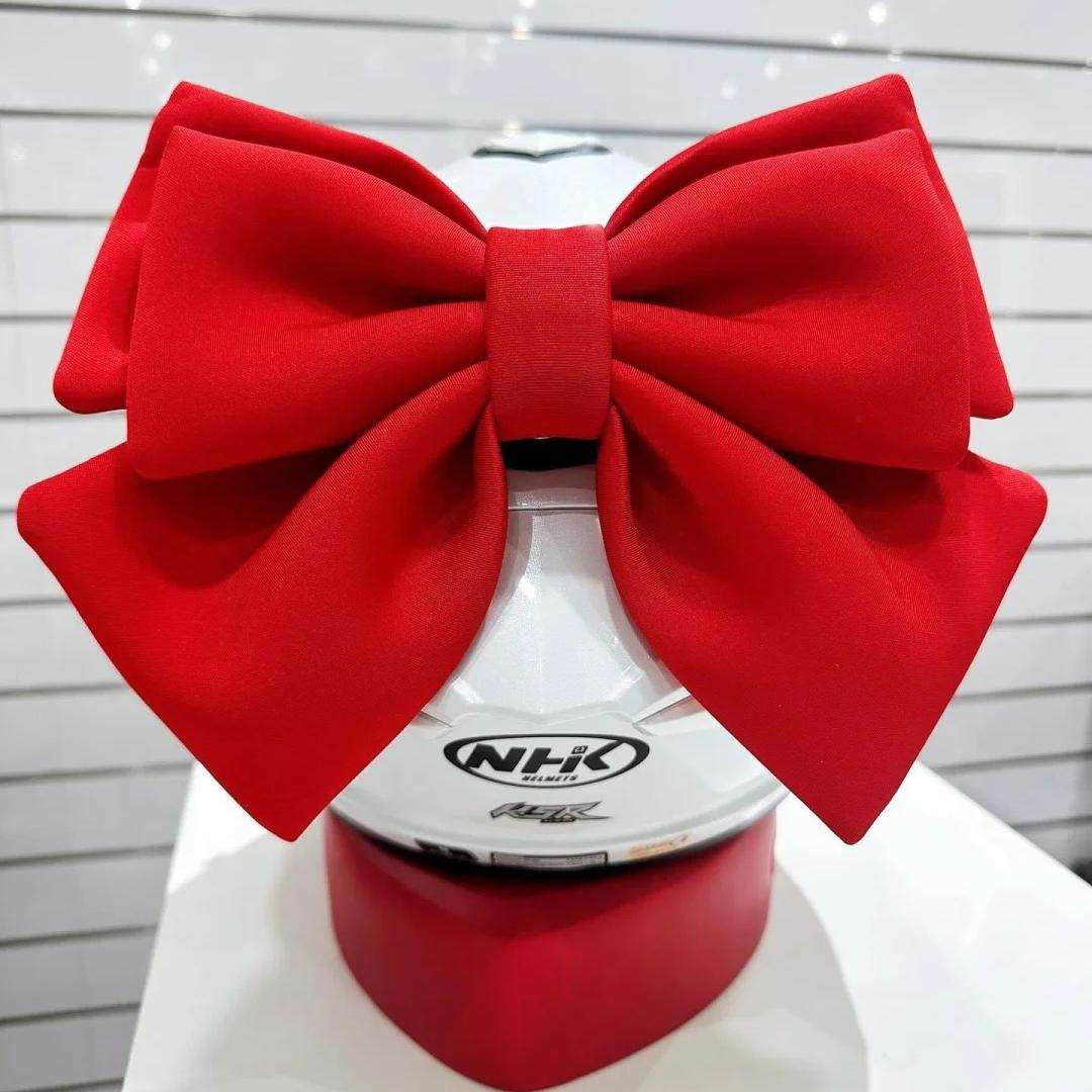 头盔装饰品蝴蝶结摩托车电动车后座靠背蝴蝶结装饰全盔头盔配饰