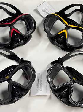 波塞冬Poseidon深潜面镜THREEDEE 3D低容积水肺潜水面镜