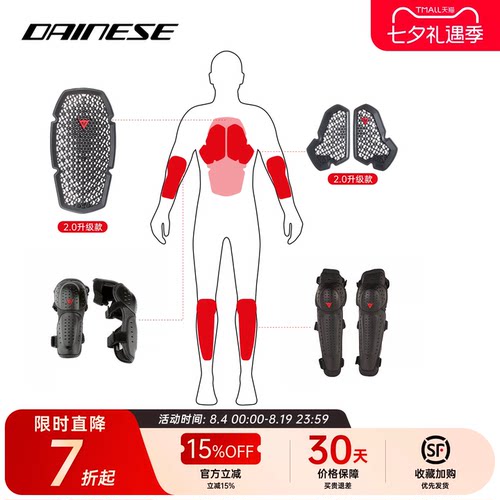 丹尼斯骑士护具背板护膝护肘