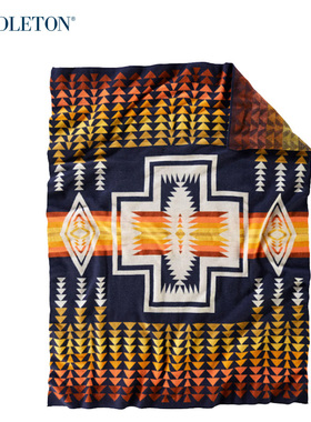 美国Pendleton羊毛毯户外休闲盖毯羊毛毯子沙发保暖毯子保温毯
