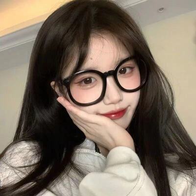 超大黑框眼镜女显瘦网红素男