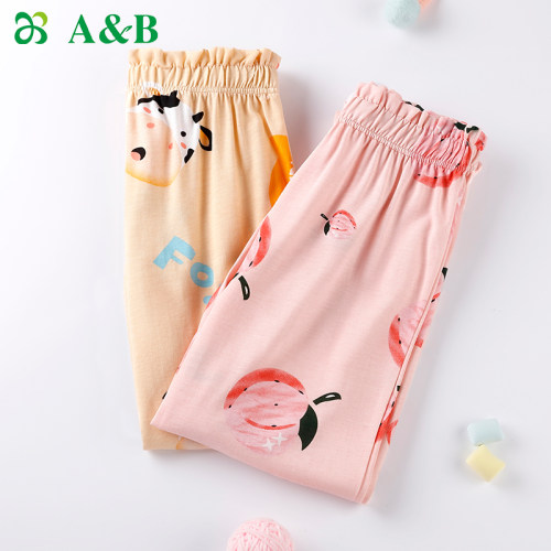 AB内衣女童印花可外穿睡裤