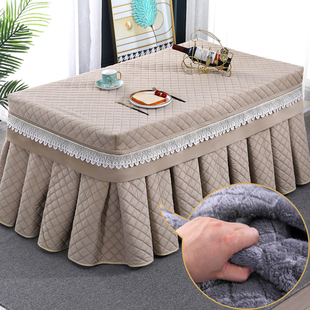 新款烤火桌罩套冬天长方形电炉罩套加绒加厚家用取暖烤火罩电炉罩