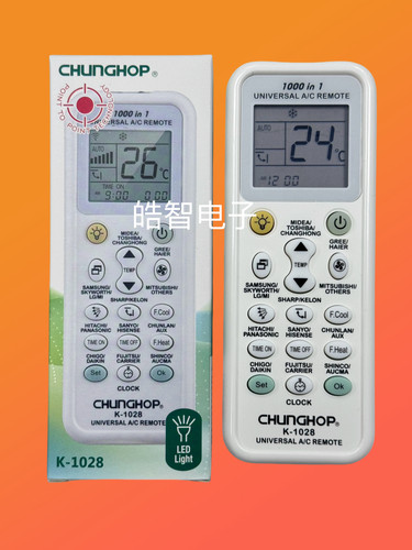 万能空调遥控器K-1028英文版Universal AC remoteK-1029SP中文版