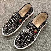 社会布鞋 台州西山布鞋 一脚蹬套脚鞋 透气牛筋底单鞋 男手工男花布鞋