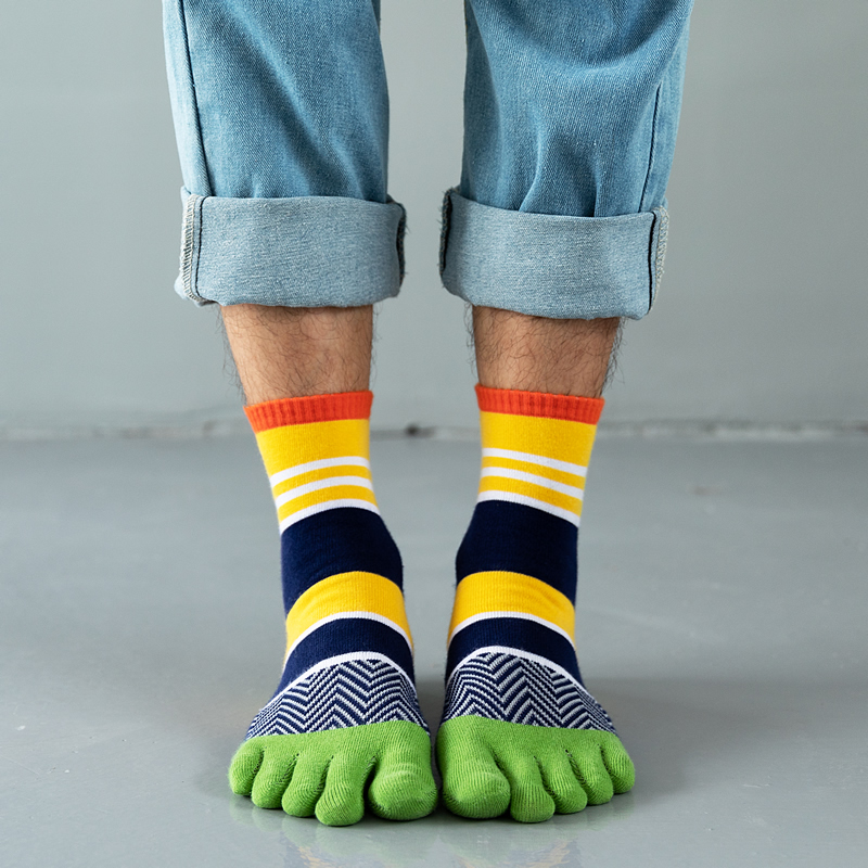 五指袜男士分趾脚趾纯棉透气