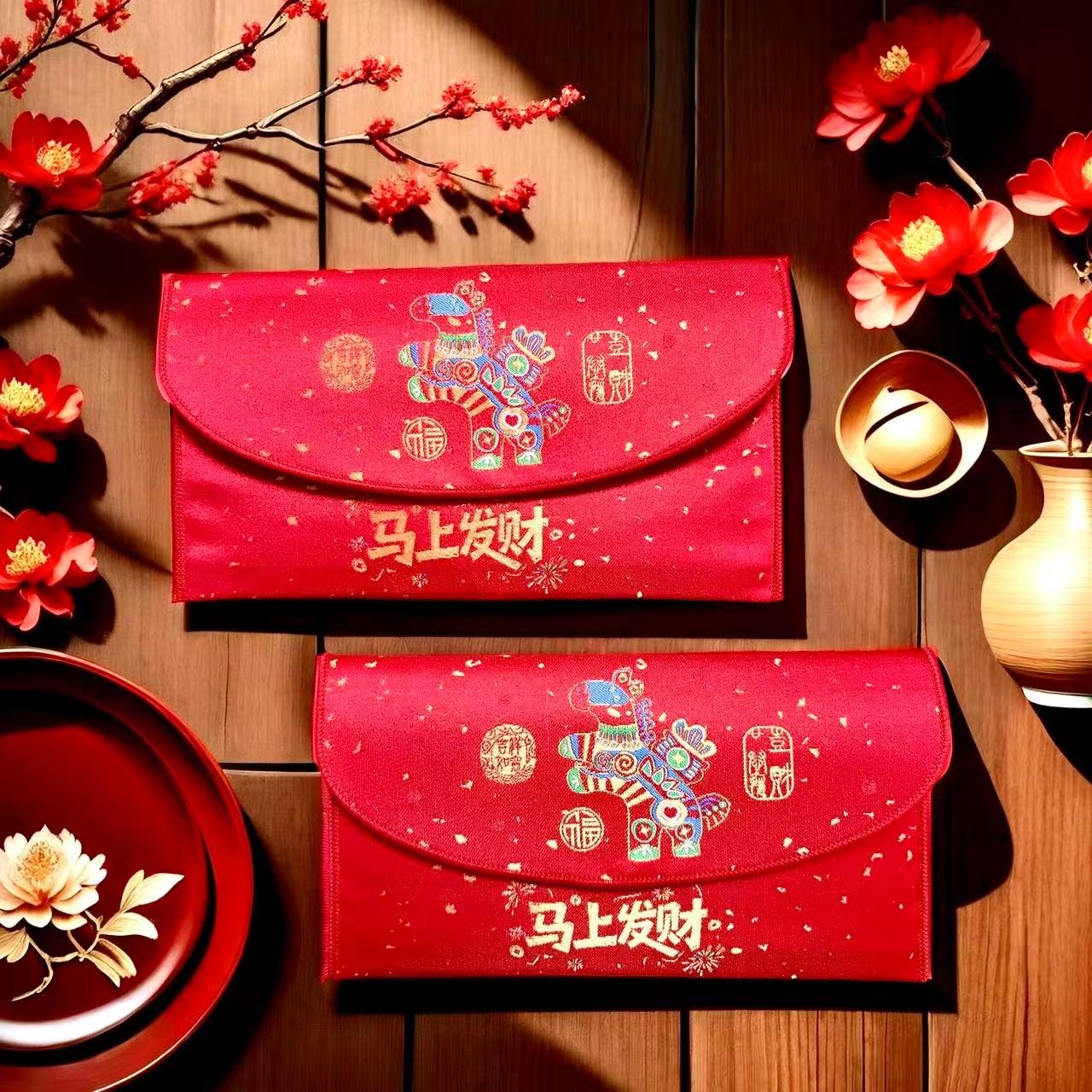 2026新款复古刺绣红包袋马上发财春节婚礼高档布艺利是封红包通用,节庆用品/礼品,红包/利是封,淘宝优惠券,粉丝福利购,淘宝优惠卷