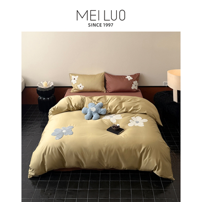 全棉可爱毛巾绣四件套