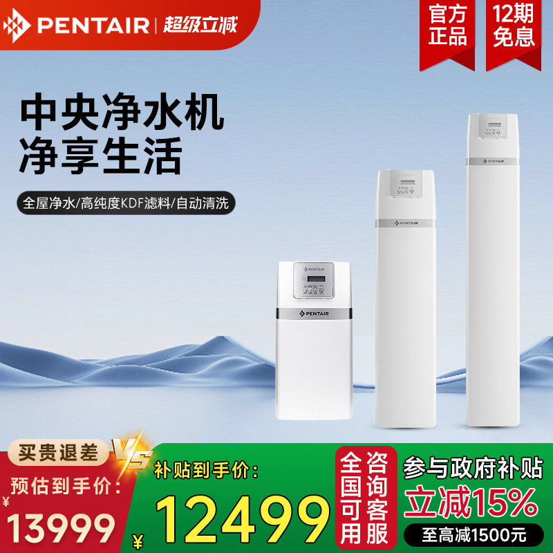 Pentair/滨特尔 全屋净水器家用高端设备大流量中央净水处理系统