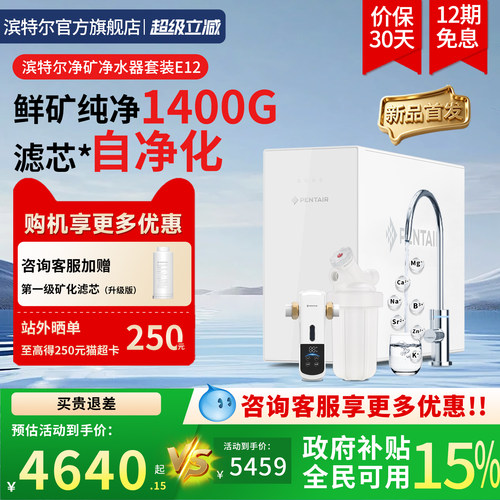 滨特尔净水器E12净矿一体机1400G
