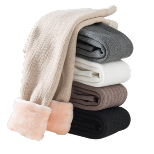 儿童打底裤加绒加厚一体绒冬季踩脚保暖裤北方零下抗寒女童连裤袜