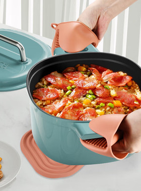 康巴赫汤锅珐琅锅铸铁锅炖锅搪瓷锅煲汤煮粥锅 22cm黄色