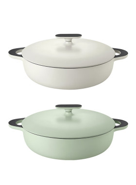 德世朗极光系列珐琅多用锅 DFS-D868 乳白色 26cm