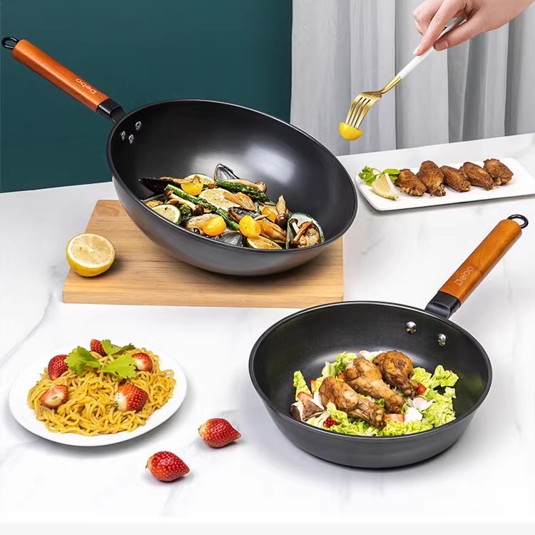 Debo 徳铂富兰克林锅具套装不粘炒锅煎锅汤锅三件套装厨具DEP-701