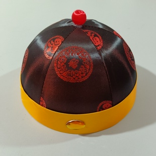 男士寿衣配件瓜皮帽地主帽老人冲喜寿衣装送老衣帽子殡葬用品多色