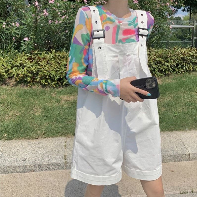 套装女学生韩版宽松内搭薄款打底网纱防晒衣+背带短裤时尚套装女|ruв категории плесень играть/Аниме/вокруг/cos/настольные игры, Косплей одежды/реквизит/услуги, Косплей женской одежды - от Buy2taobao.com для оказания профессиональной услуги покупки агента Taobao