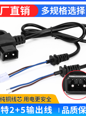 适用于九号2+5 F90/F60/F35输出电源线0.5平方0.75平方80cm带动画