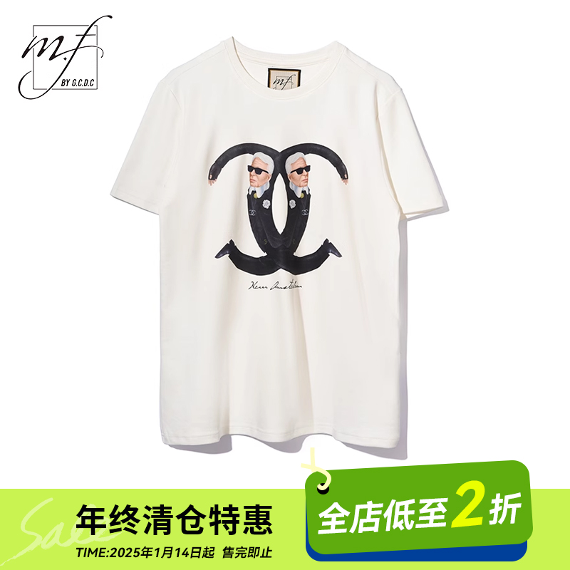 mf恶搞ins白色短袖t恤