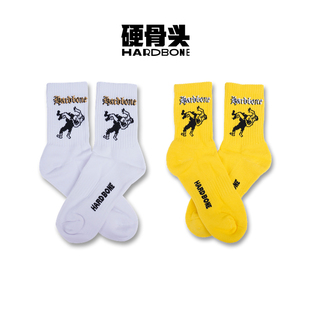 硬骨头滑板袜毛巾底纯棉