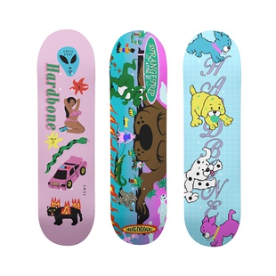 硬骨滑板硬骨头奇妙之旅系列2新款板面进口加枫双层玻纤轻薄弹