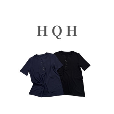 正肩通勤V领显瘦短袖T恤