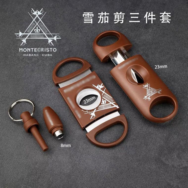 不锈钢雪茄剪简约雪茄烟草剪刀式雪茄剪套装雪茄配件工具