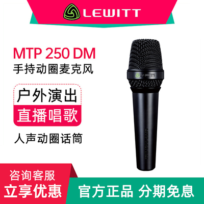 LEWITT/莱维特MTP250DM动圈麦克风手持直播K歌舞台演出专业话筒