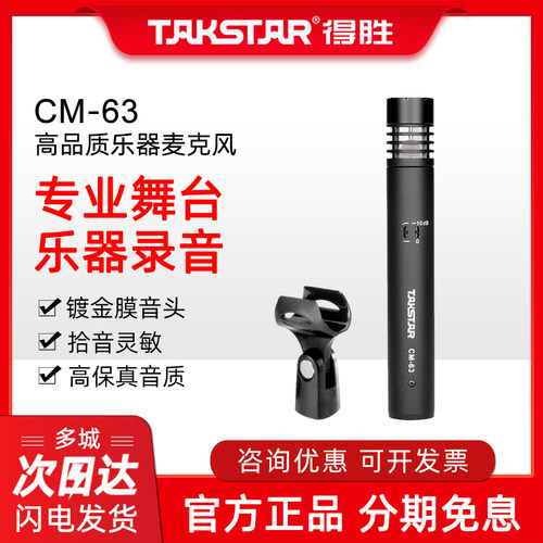 得胜乐器吉他舞台收音电容话筒