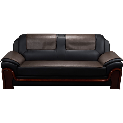 皮质办公室真皮沙发定做套罩垫子