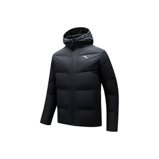 安踏羽绒服男款冬季防泼水短款连帽外套鸭绒保暖面包服952547901