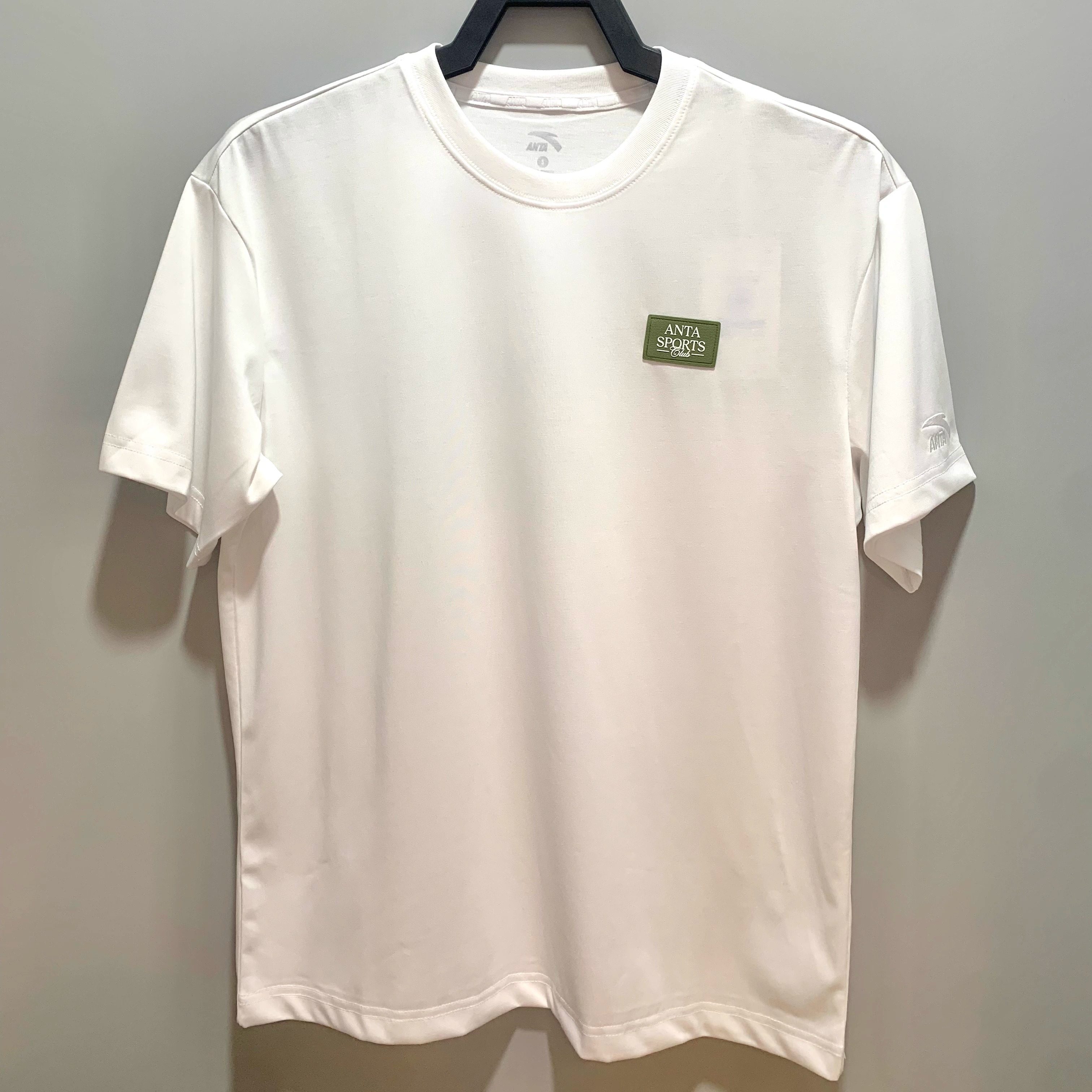 安踏冰丝T 休闲短袖t恤男士夏季宽松简约百搭运动上衣152528127