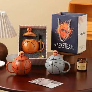 篮球杯马克杯陶瓷杯水杯体育纪念品杯子礼盒装伴手礼礼物定制LOGO