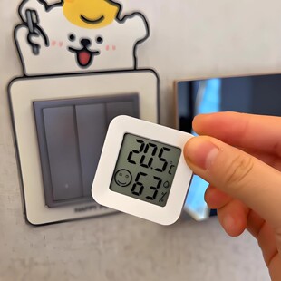 日本の小巧室内温度计2025新款家用精准实时监测 供暖房加湿度计