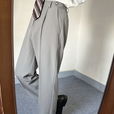 今治图南馆澎南高日系学院风DK制服西裤休闲日常百搭宽松裤子套装