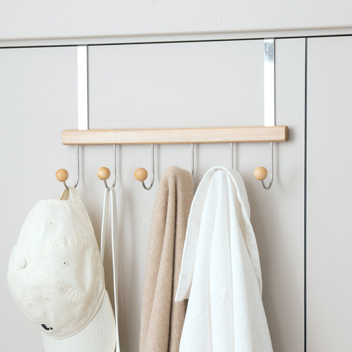 门后挂钩免打孔强力承重门上挂衣架钥匙包包置物架卫生间毛巾挂钩